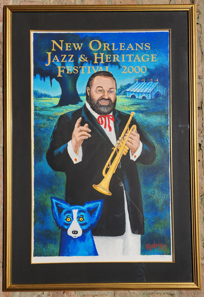 2000 New Orleans Jazz Fest Poster - Numbered & Framed
