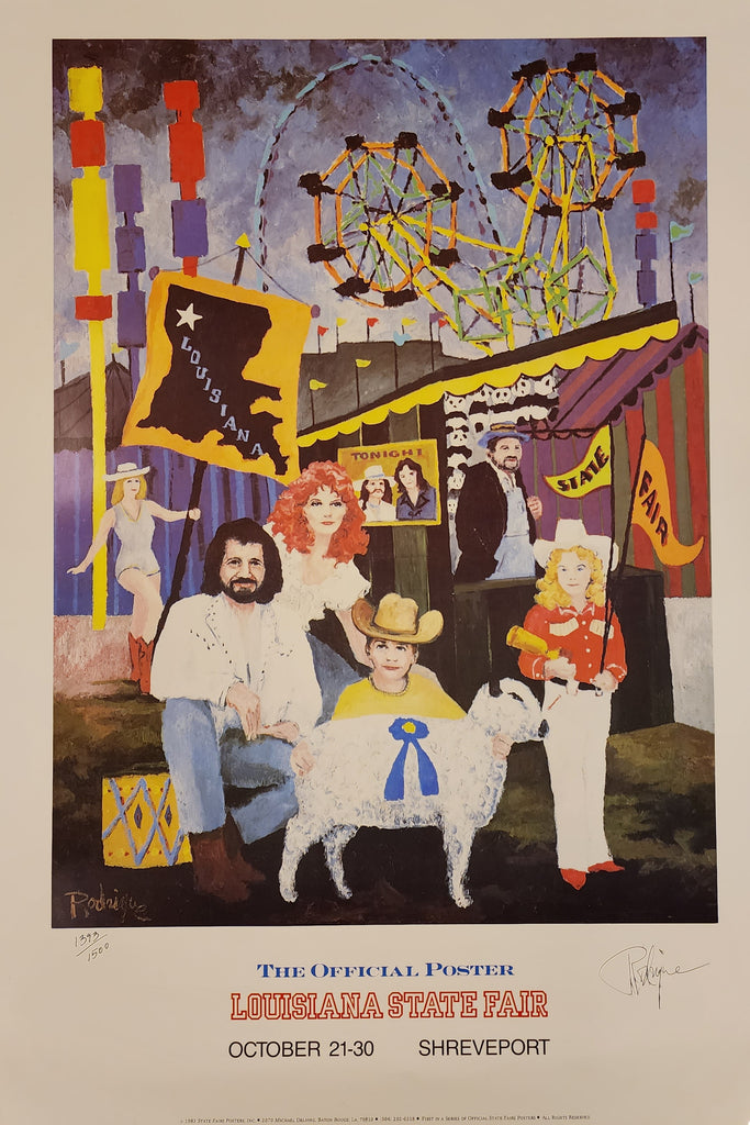 "1983 Louisiana State Fair" by George Rodrigue, Signed