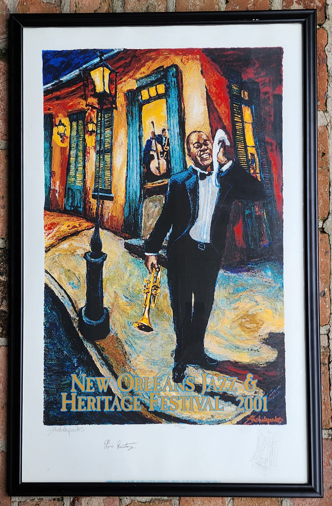 2001 New Orleans Jazz Fest Poster - Remarque