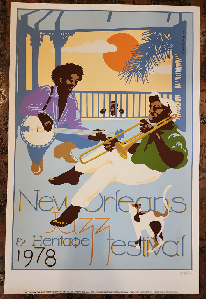 1978 New Orleans Jazz Fest Poster - Numbered