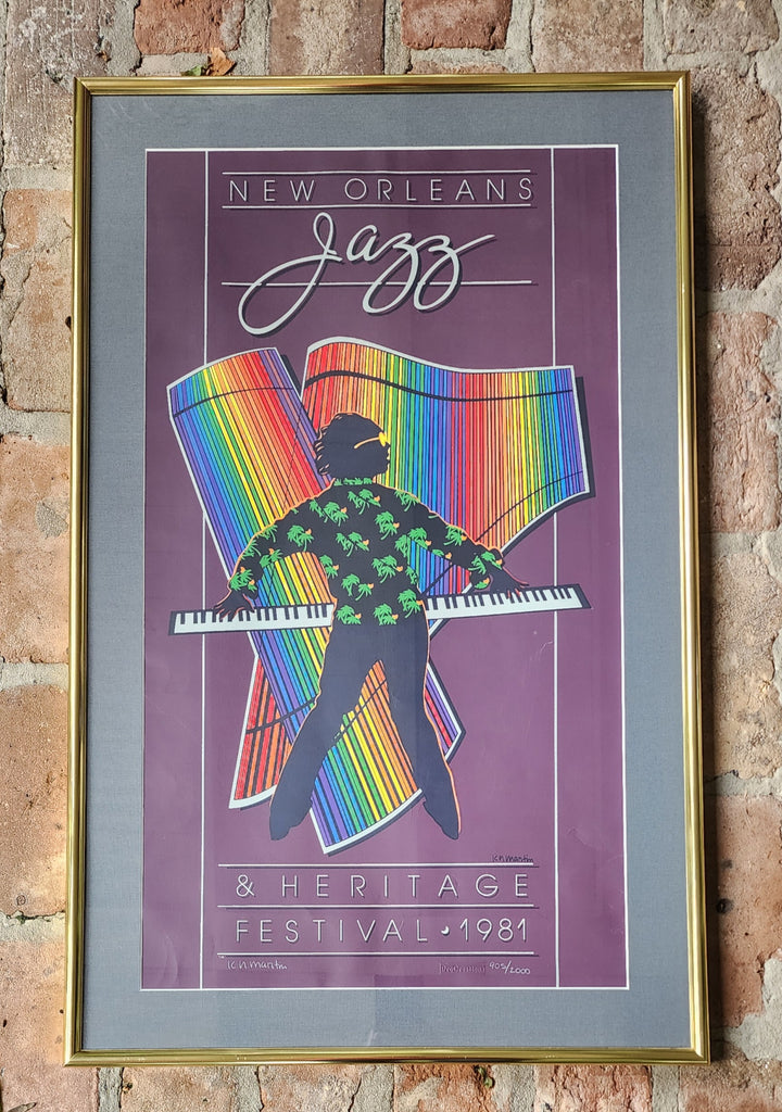 1981 New Orleans Jazz Fest Poster - Signed