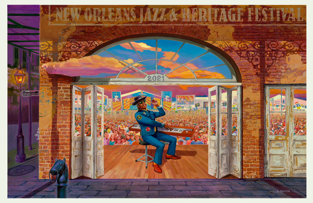 2021 New Orleans Jazz Fest Poster - Numbered