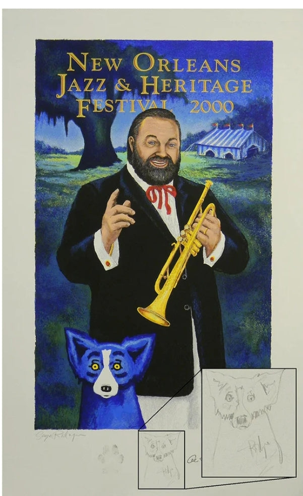 2000 New Orleans Jazz Fest Poster - Signed