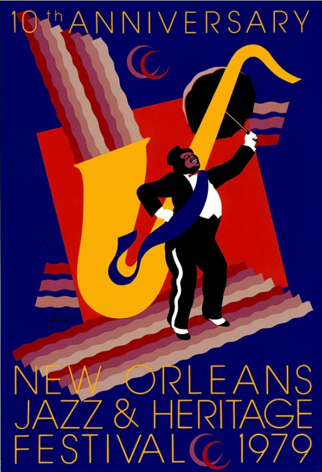 1979 New Orleans Jazz Fest Poster - Signed