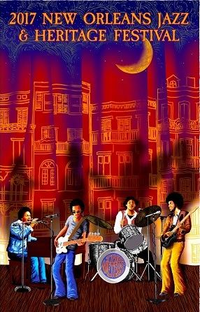 2017 New Orleans Jazz Fest Poster - Cmarque