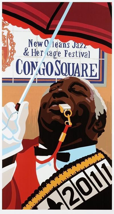 2011 New Orleans Congo Square Poster - Signed & Numbered