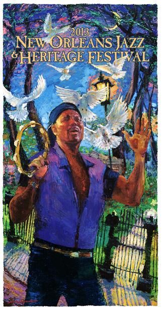 2013 New Orleans Jazz Fest Poster - C-marque