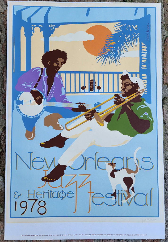 1978 New Orleans Jazz Fest Poster - Numbered