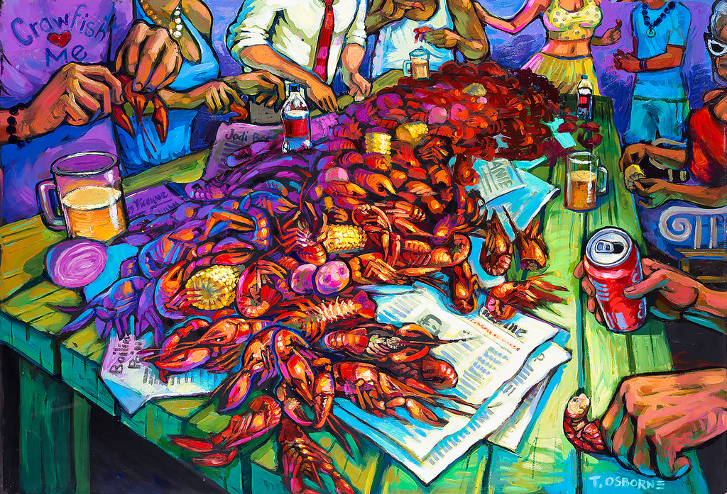 "Crawfish Berl" New Orleans Art by Terrance Osborne