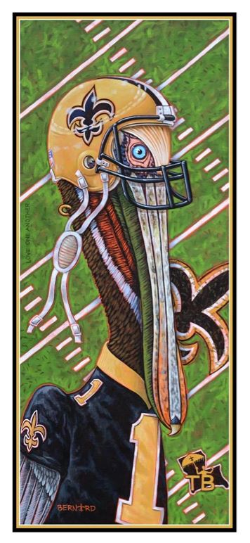 Number 1 Saints Fan' by Tony Bernard - Signed – Geaux Art