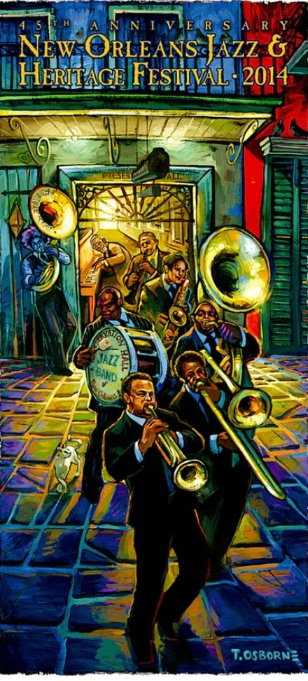 2014 New Orleans Jazz Fest Poster - Numbered
