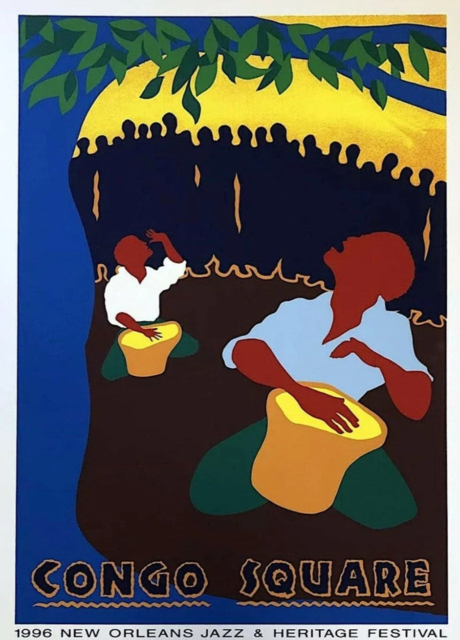 1996 New Orleans Congo Square Poster - Signed – Geaux Art