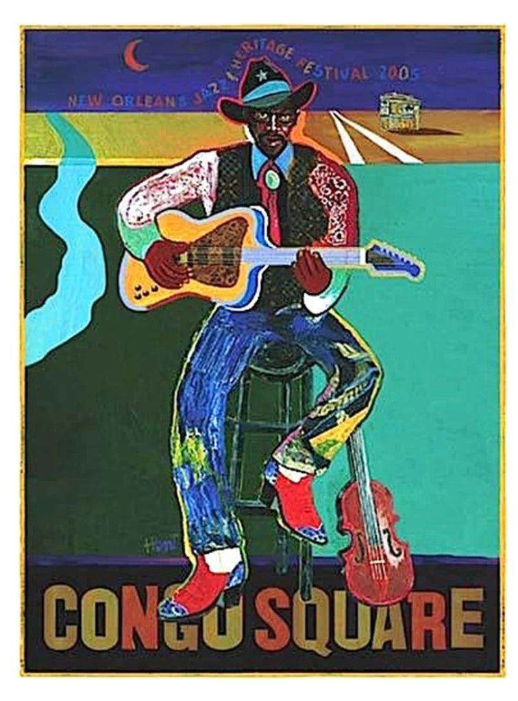2005 New Orleans Congo Square Poster - Numbered