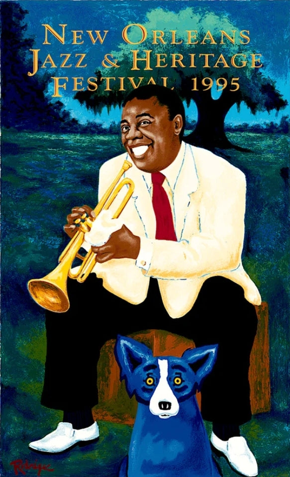 1995 New Orleans Jazz Fest Poster - Signed