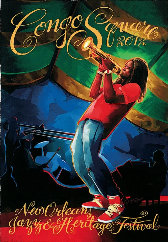 2012 New Orleans Congo Square Poster - Signed & Numbered