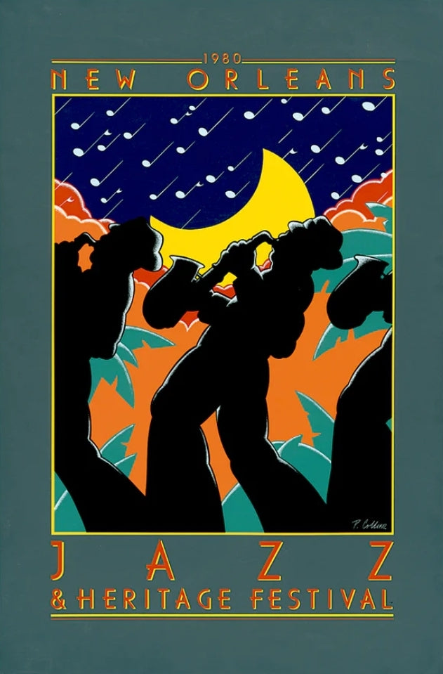 1980 New Orleans Jazz Fest Poster - Signed
